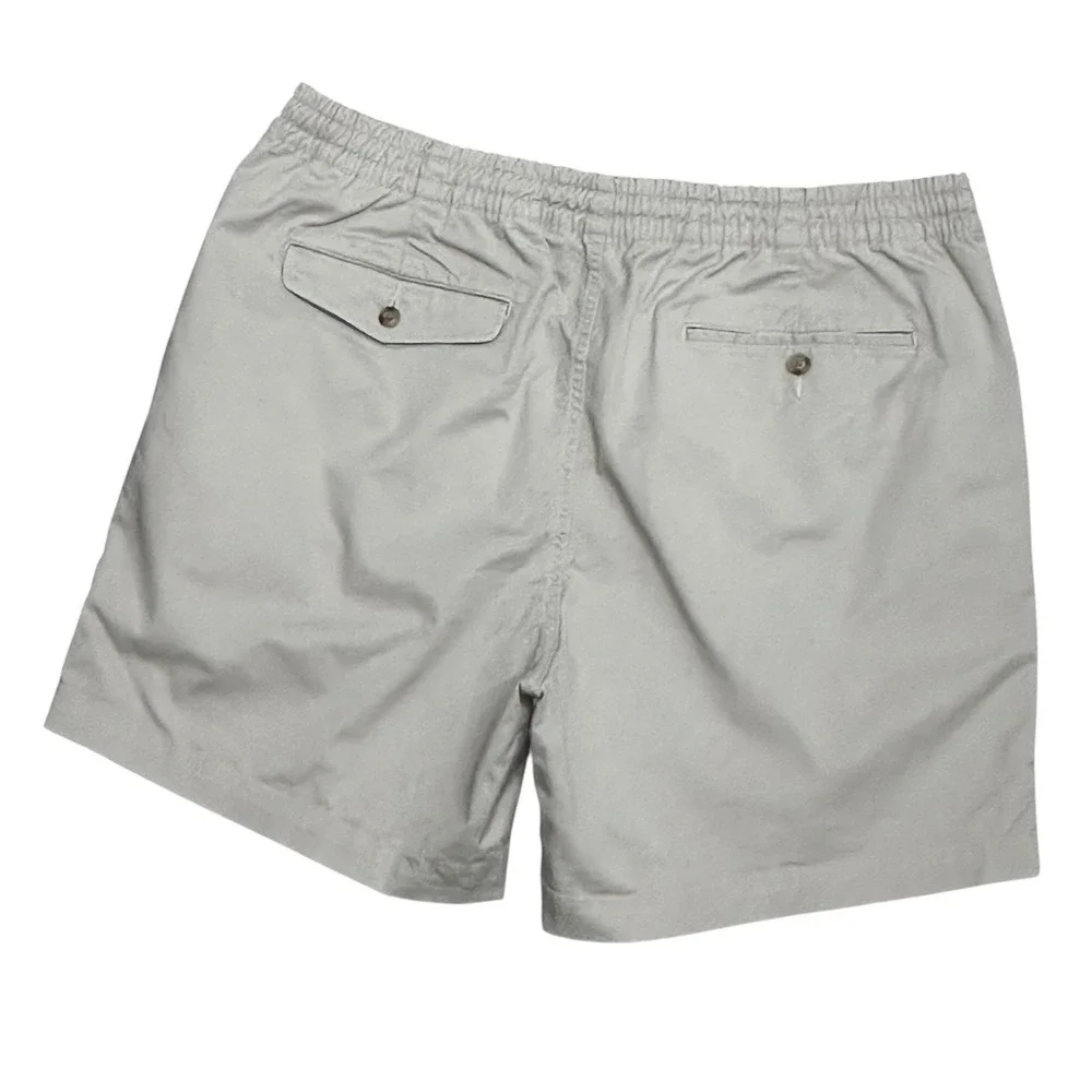 Ralph Lauren Polo Mens Beige Drawstring Shorts Size XXL Stretch Classic‎ Pockets